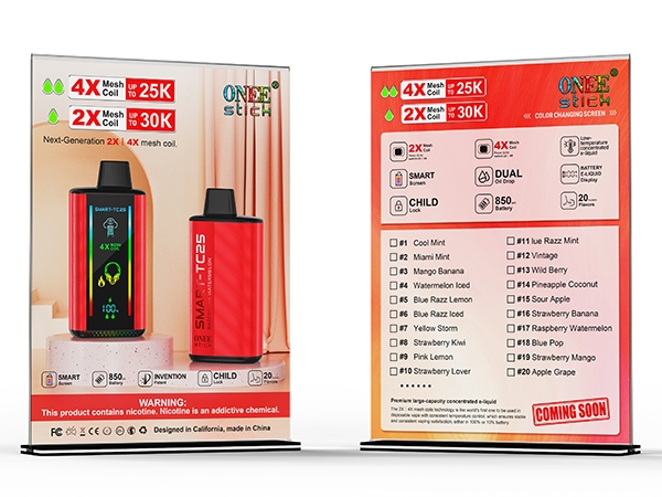 Marketing materials  Acrylic small display rack  TC25(25K&30K)